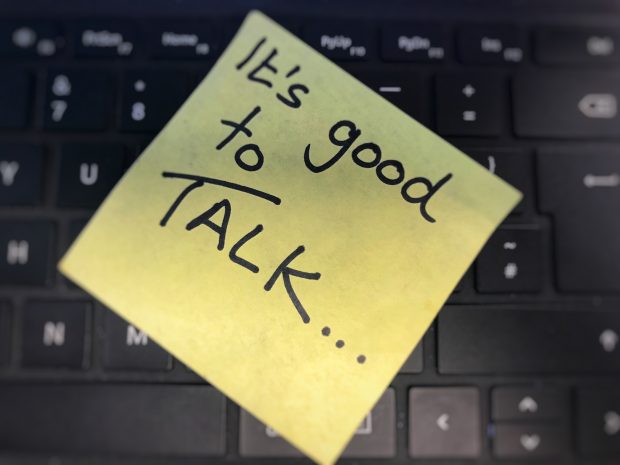 its good to talk post it note